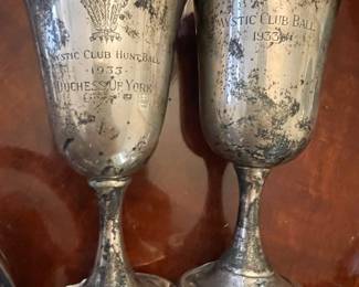 2 sterling silver globets