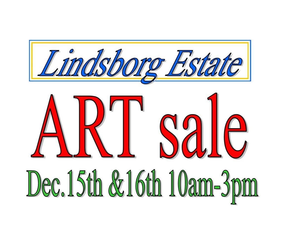 Estate ART sale starts on 12/15/2023
