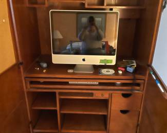 inside the Armoire  and 2009 Apple Computer (Wiped & ready for her new owner)