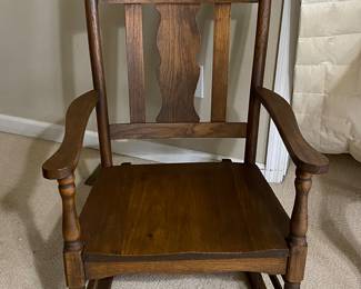 Vintage nursing rocker