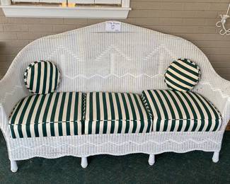 Vintage wicker sofa