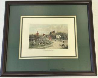 George Wright Print Of "A Meet At The Cross Roads"