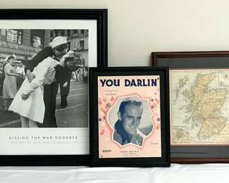 Framed "Kissing the War Goodbye" & more!