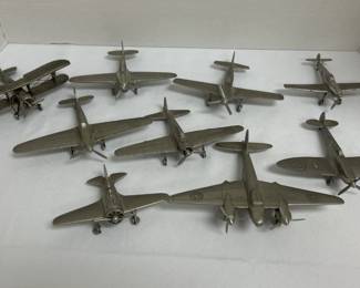 Pewter Airplanes Danbury Mint