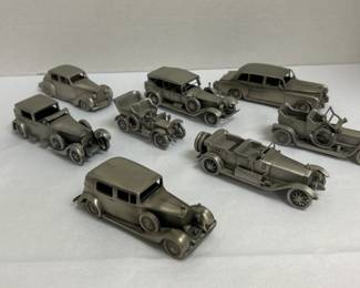 Pewter 20th Century Car Figurines Danbury Mint