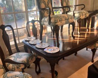 Full custom fabric dining set