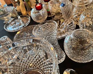 All Waterford, BACCARAT,  Shannon, Atlantis, etc