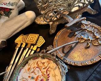 Tons of beautiful silver service items...
