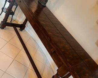 My fave table-it extends out and folds up...