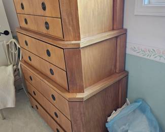 Charles Pfister for Baker Modern Art Seco Triple Chest on Chest in PRISTINE condition!