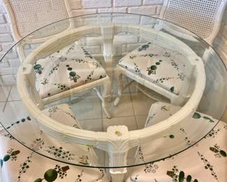 THIS DARLING FRENCH COTTAGE BISTRO SET IS OFF THE CHARTS DARLING!!!! AND OF COURSE WE HAVE AL THE DISHES TO MATCH!!!