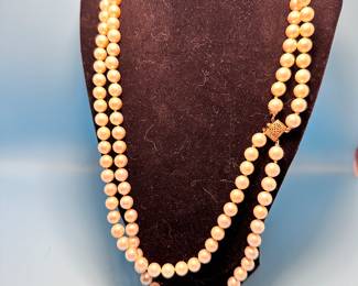 pearls with 14k clasp
