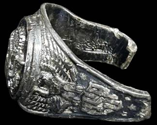 Mens Sterling Army Ring