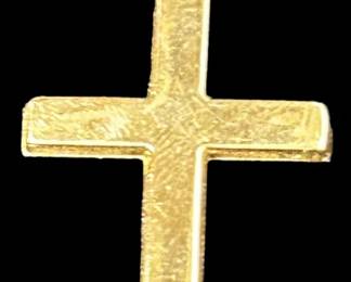 14K Gold Cross Necklace