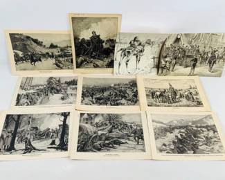 Battle Scene Lithographs