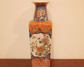 Ceramic Vase w/Floral Motif
