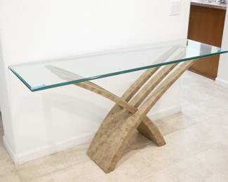 Glass Entryway Table