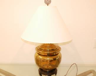 Large Brass Table Lamp