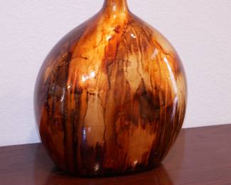 Large Gold Foil Decorative Vase