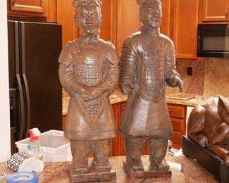 Terracotta Warrior Statues (Set of 2)