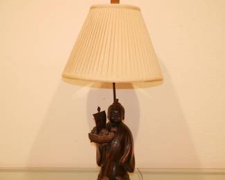 Frederick Cooper Bronze Figural Asian-Themed Table Lamp