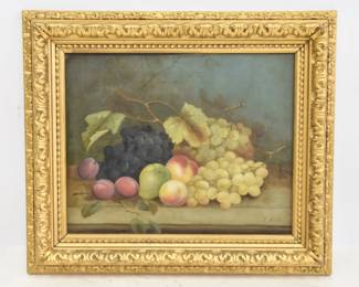 EDWIN STEELE FRUIT STILL LIFE O/C 
