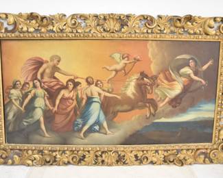 EGISTO MANZUOLI AURORA LARGE OIL ON CANVAS 