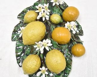 PALISSY FRENCH MAJOLICA FRUIT PLAQUE 