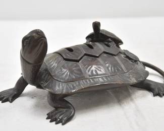 JAPANESE BRONZE TURTLE 