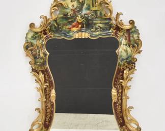 PAINT DECORATED MIRROR 