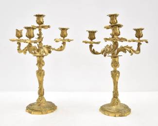 MILLET PARIS PAIR OF CANDELABRAS 