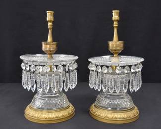 FRENCH BACCARAT CANDLESTICKS 