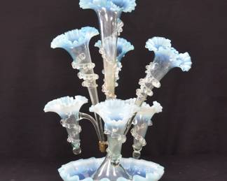VICTORIAN GLASS EPERGNE 