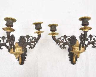 FRENCH EMPIRE BRONZE SCONCES 