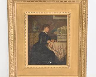 CHARLES FREDERICK LOWCOCK OIL ON CANVAS 