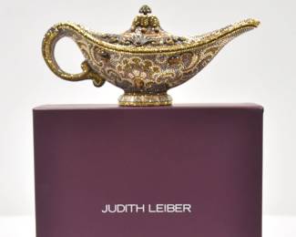 JUDITH LEIBER GENIE LAMP MINAUDIERE BAG 