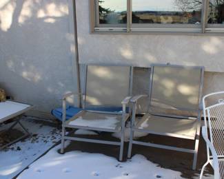 White wrought iron sold