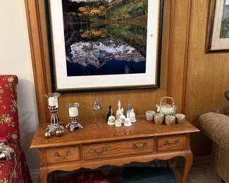 Oak sofa table