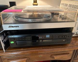 JVC Turn Table and Sony CD changer