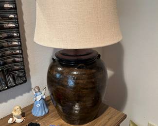 Pottery Barn urn lamp