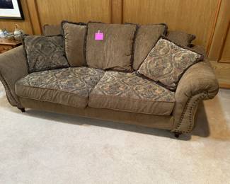 Sofa and matching large chair and ottoman