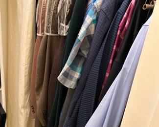 Men's blazers and shirts