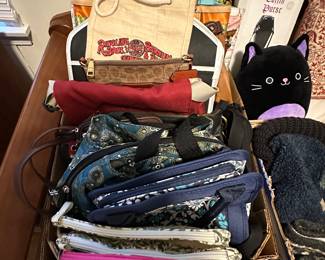 Misc purse and bags - second bedroom