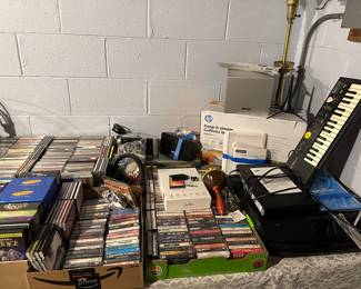 Cassettes and CD's - music
