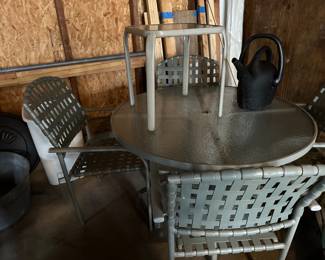 Five piece patio set