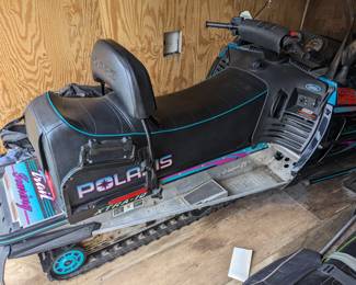 Trailer & (4) Snowmobiles Sold Together (Snowmobiles do not run. The carburetors need to bee cleaned. The last time they were used was 2006)