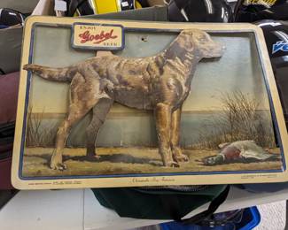 Vintage Goebel Beer Sign