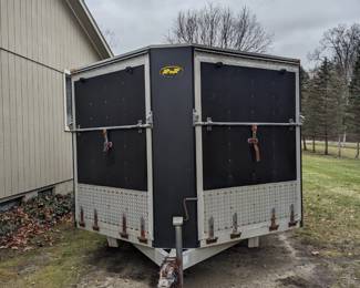 Trailer & (4) Snowmobiles Sold Together (24ft)