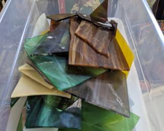 Stain Glass Scrap Bins