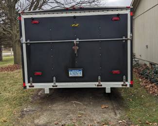 Trailer & (4) Snowmobiles Sold Together (24ft)